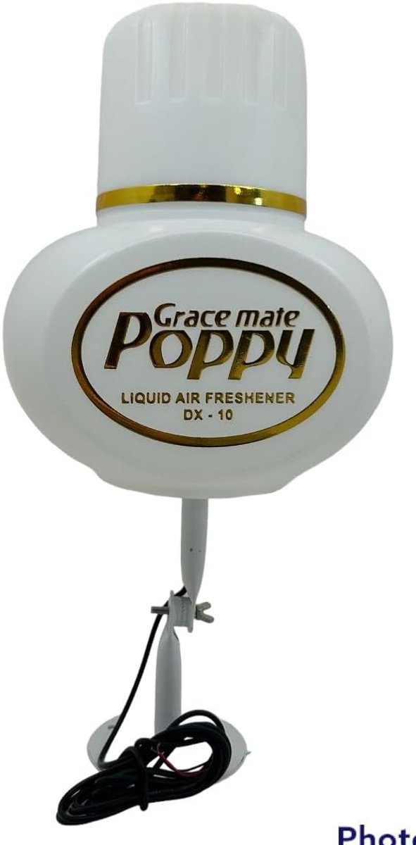 Decoratieve sculptuur 32 cm - poppy fles met verlichting - truckaccessoires - sfeervolle uitstraling - SnelShoppen