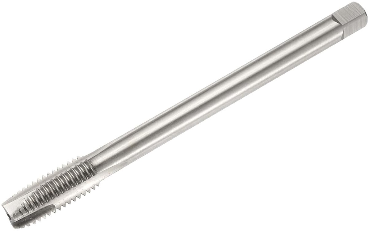 Schroefdraadboor met metrische spiraalpunt, M12 x 1,75 H2, extra lang draadsnijgereedschap 130 mm (5,1 inch), sneldraaistaal