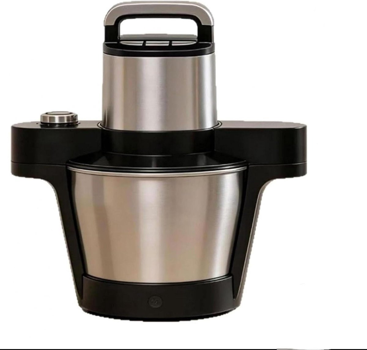 Elektrische Yamsmaker - Fufu machine - Eten Bereiden - Automatische kook- en hakfunctie - 6 liter - Zilver