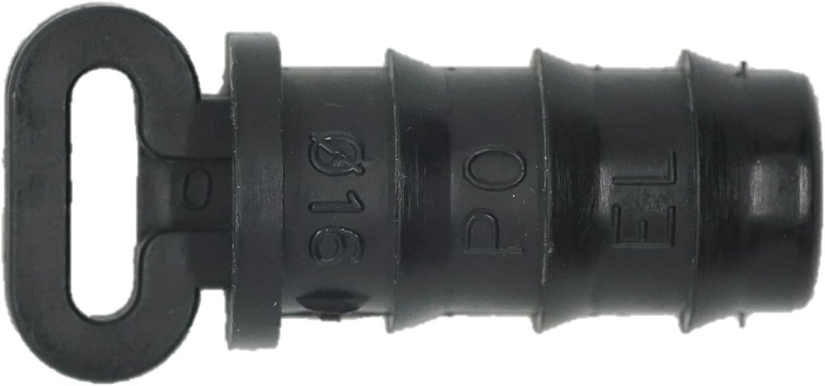 Eindstop voor druppelirrigatieslang, 16 mm, accessoires voor druppelirrigatie, ideaal voor het verstoppelen van buizen, uv-bestendig, 20 stuks