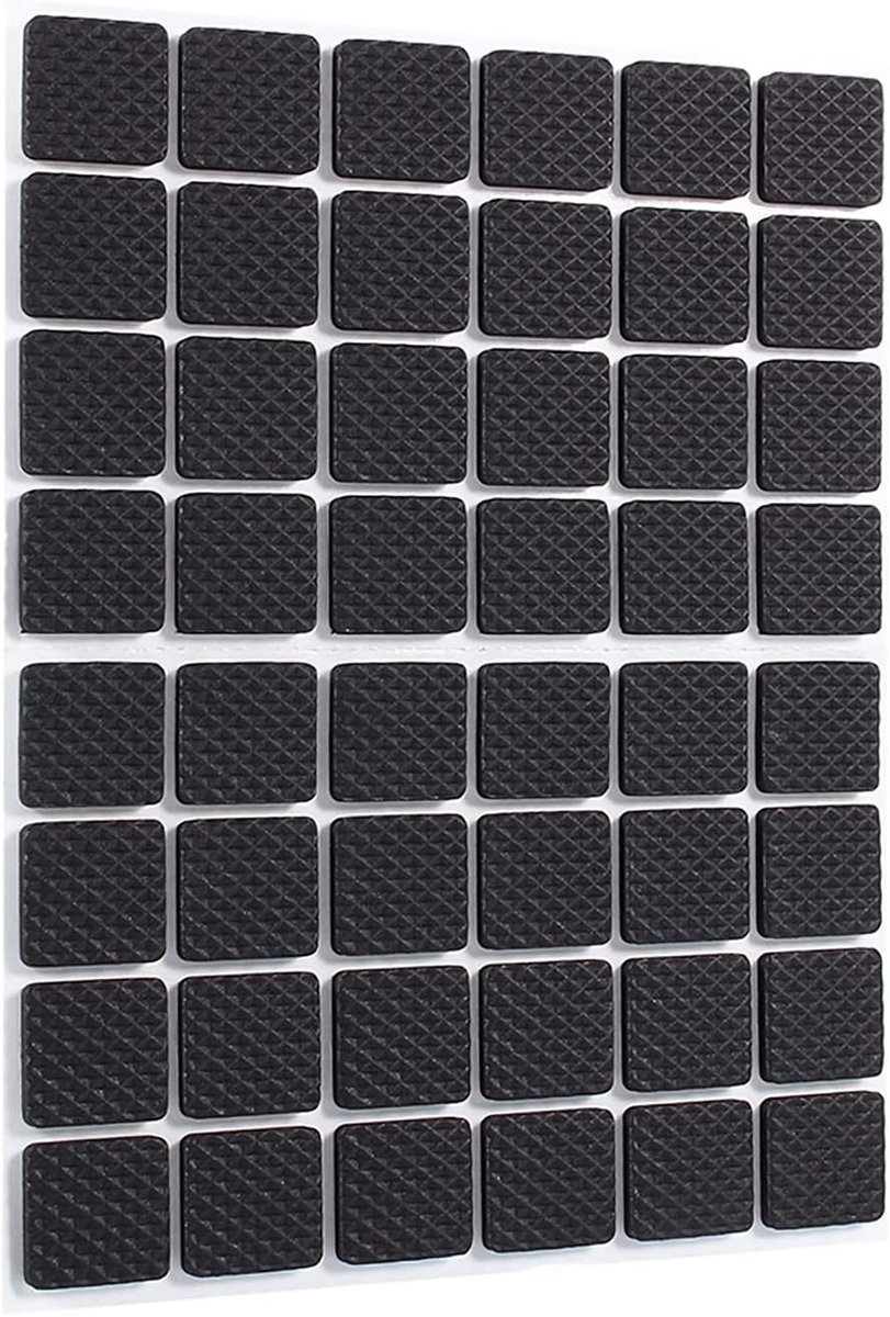 48 Stks Vierkante Stoel Voeten Pads Meubels Rubber Pads Floor Protector Non-slip Zelfklevende