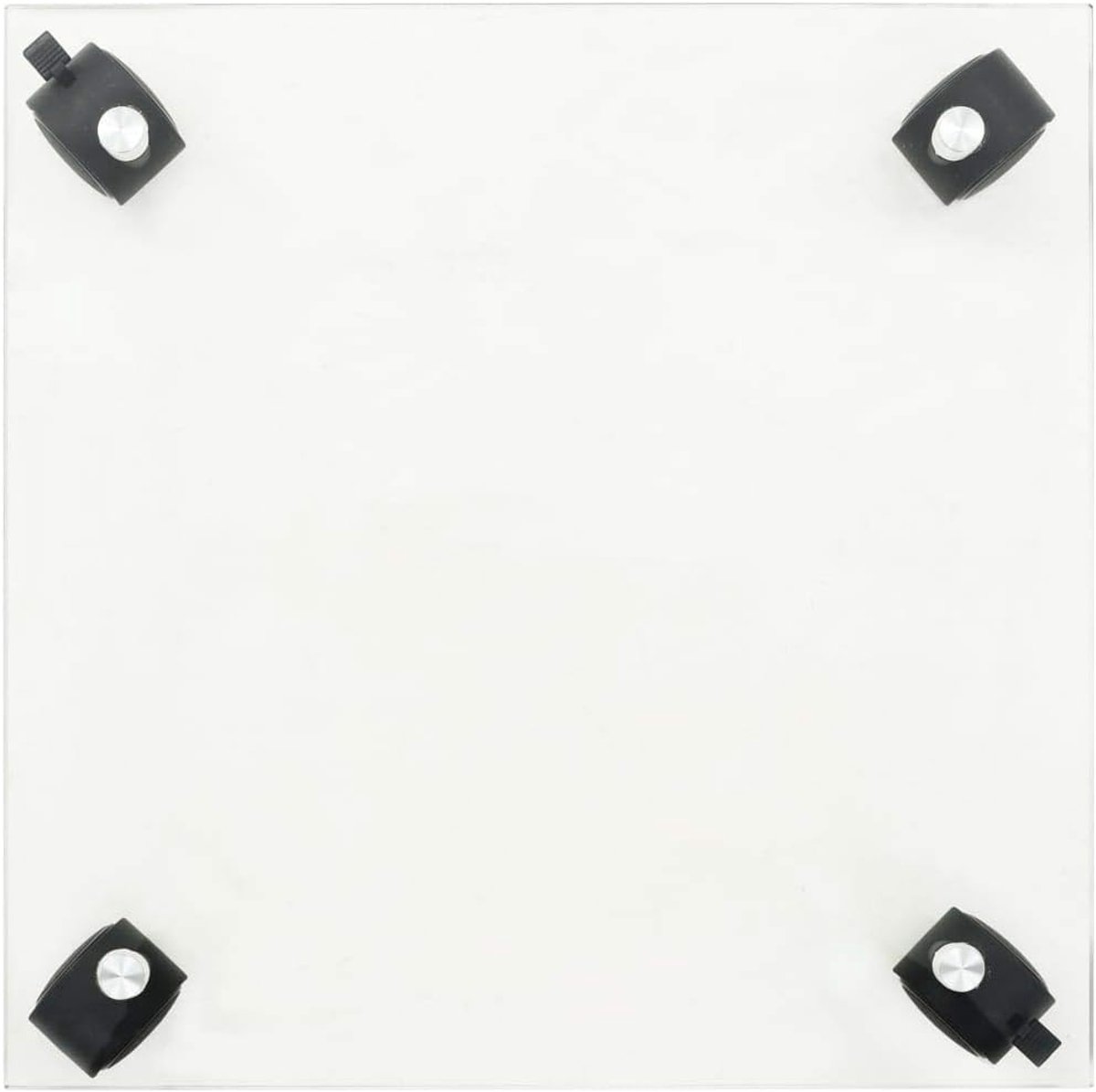 Treeplanken op wielen voor planten, 2 stuks, gehard glas, 35 x 35 cm, vierkant, meubels voor thuis, binnen en buiten, woonkamer, slaapkamer