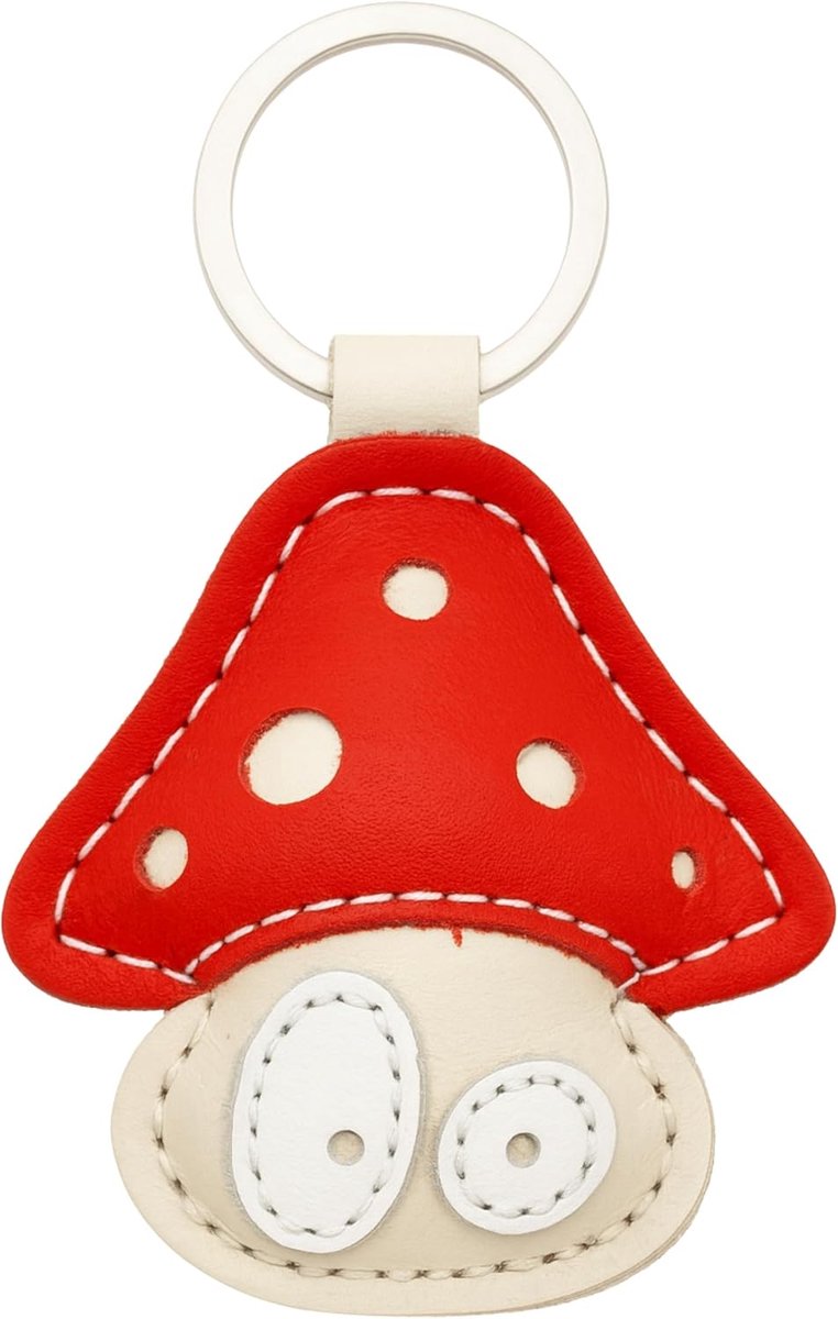 Dierlijk sterke sleutelhanger van hoogwaardig echt leer, made in EU, perfect voor Kerstmis, verjaardag, jubileum, vind je favoriete dier