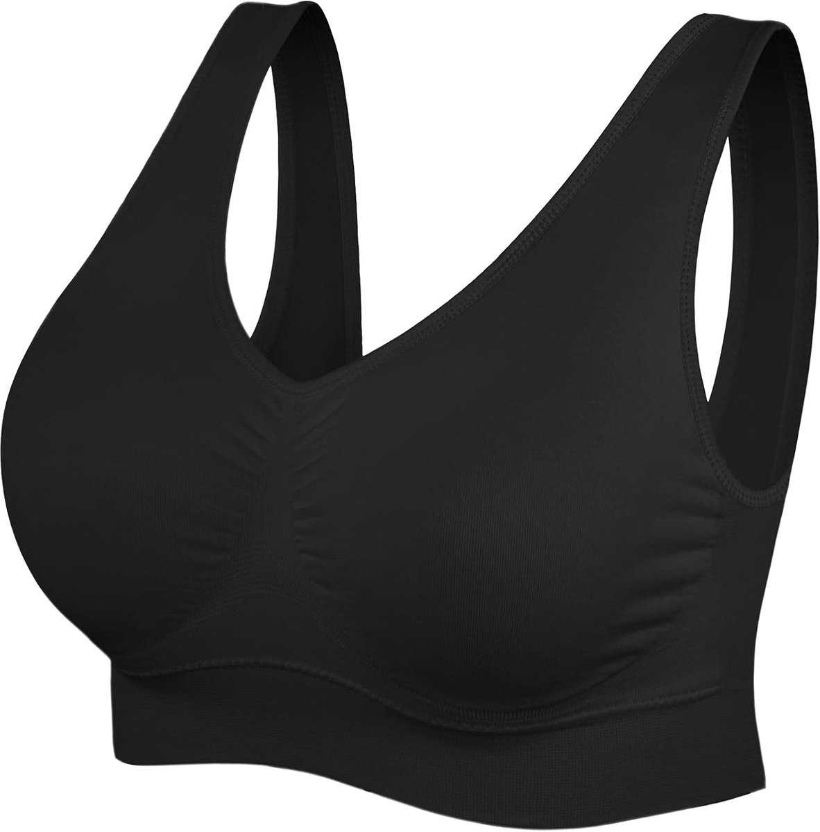 dames comfortabele beha, klassieke vrouwen bustier, push up en zonder beugel, per stuk verpakt per 3 stuks