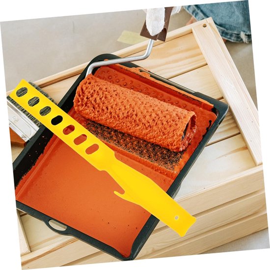 Roerstaaf Verf - Mengstok Verfspullen - Verf Mengen - Herbruikbaar Plastic - 20.5 cm - Geel — afbeelding 2