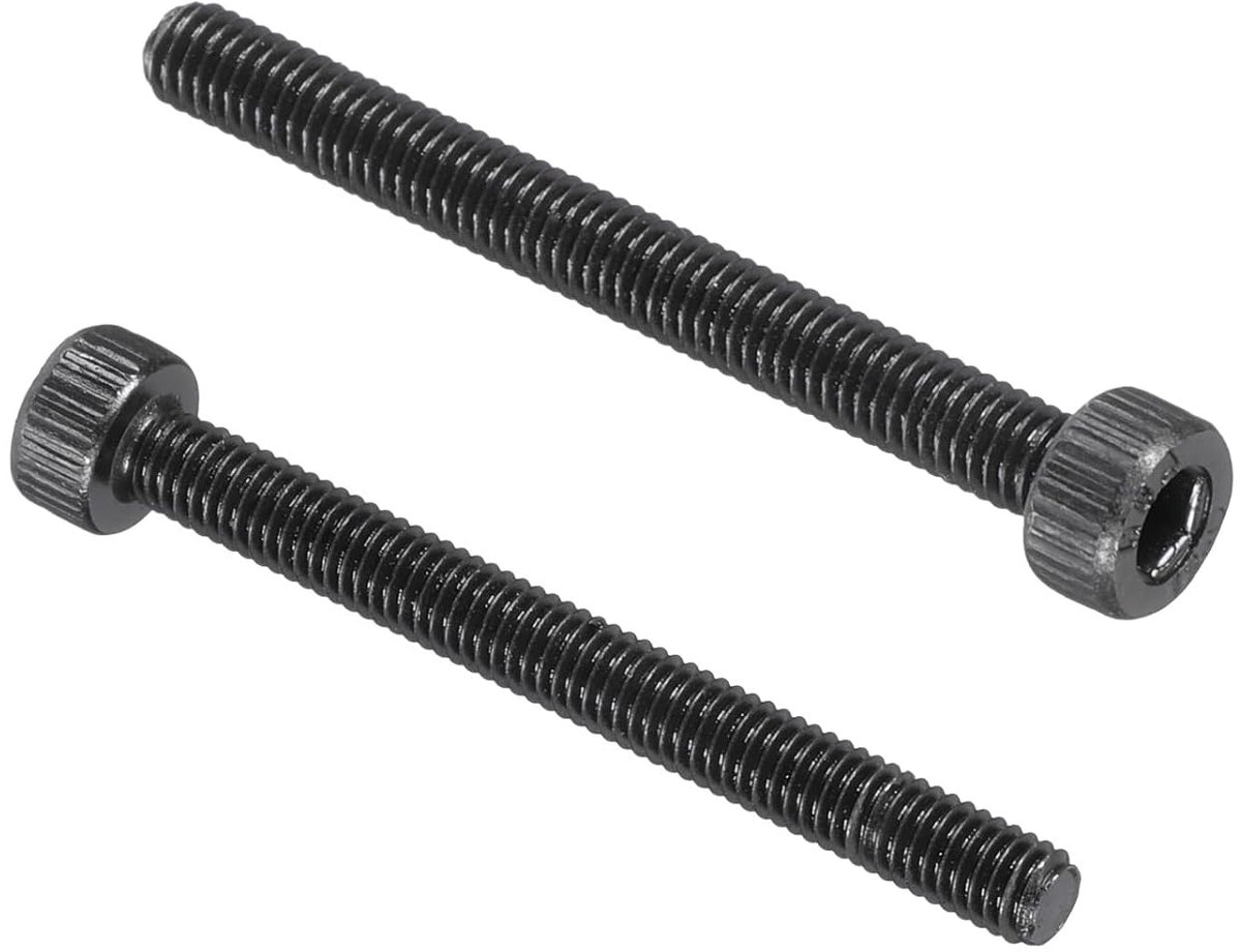 50 stuks M3 x 30 mm zeskantschroeven, 12,9 graden koolstofstaal schroevenset, zwart oxide assortiment, machineschroeven, volledige schroefdraad voor reparatie