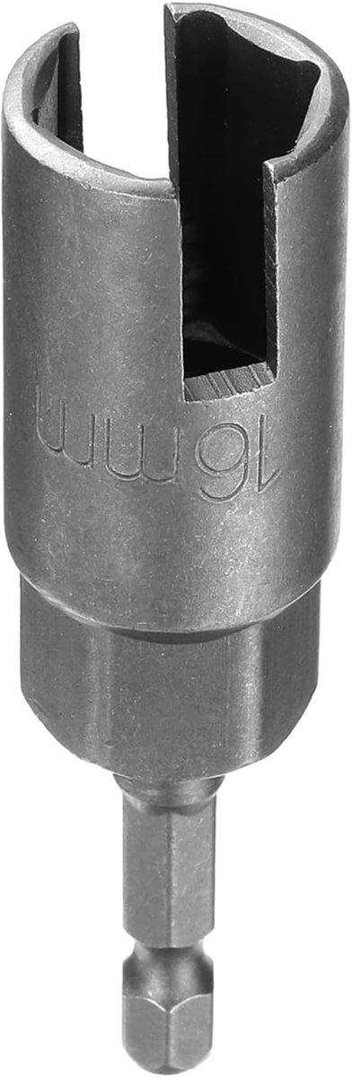 H16 vleugelmoer moersleutel 16 mm metrische dopsleutel 6-punts zeskantschacht 1/4 inch diepe sleufboor voor vleugelmoeren staal Cr-V schokgereedschap voor paneelmoeren