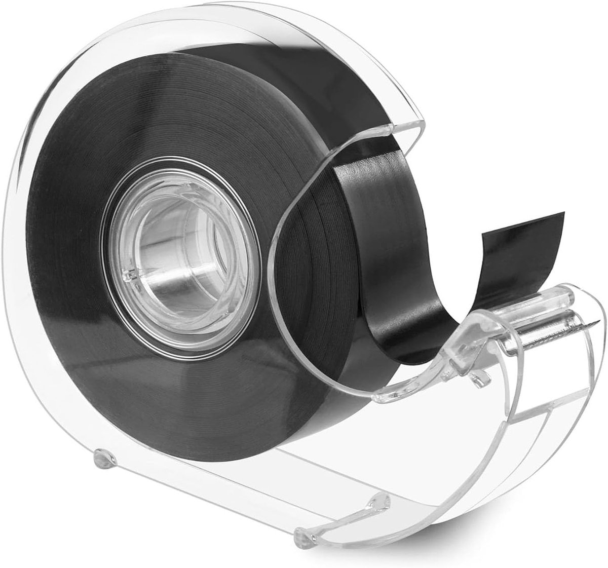 Magnetische tape, 8 m, zelfklevend en herbruikbaar, voor ansichtkaarten, foto's en whiteboards, inclusief praktische dispenser