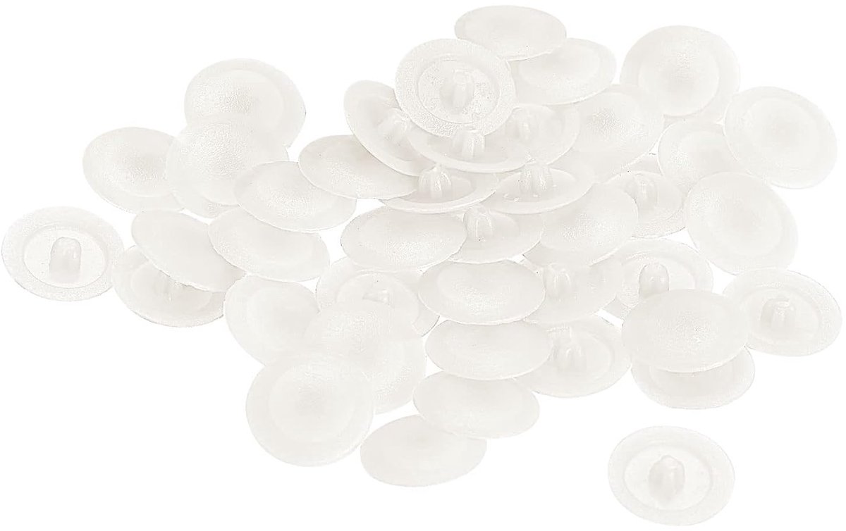 sourcing map 40 stuks schroefdoppen, afdekkingen, 12 x 3 mm, kunststof schroeven, decoratieafdekking voor kruiskop, nokken, bevestigingsmoer, zelftappende schroef, warmwit