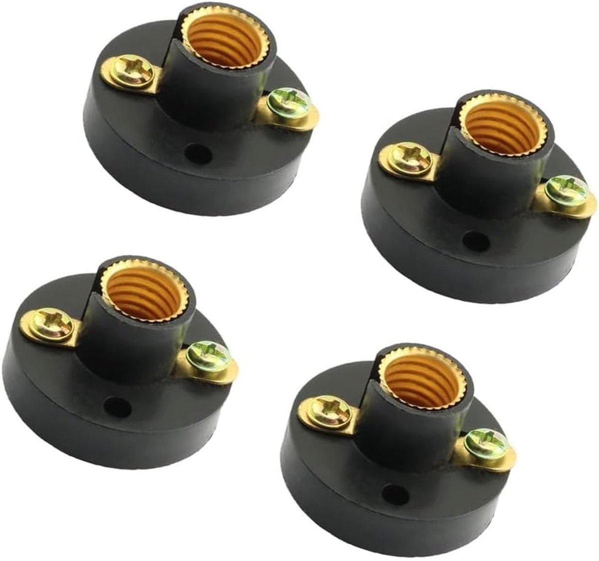 Mini Lamp Houder Sets, 4 Stuk Schroef Lamp Bases Plastic Gloeilamp Outlet Lamp Elektriciteit Verlichting Sockets Voor Onderwijs Experiment Studenten DIY Model