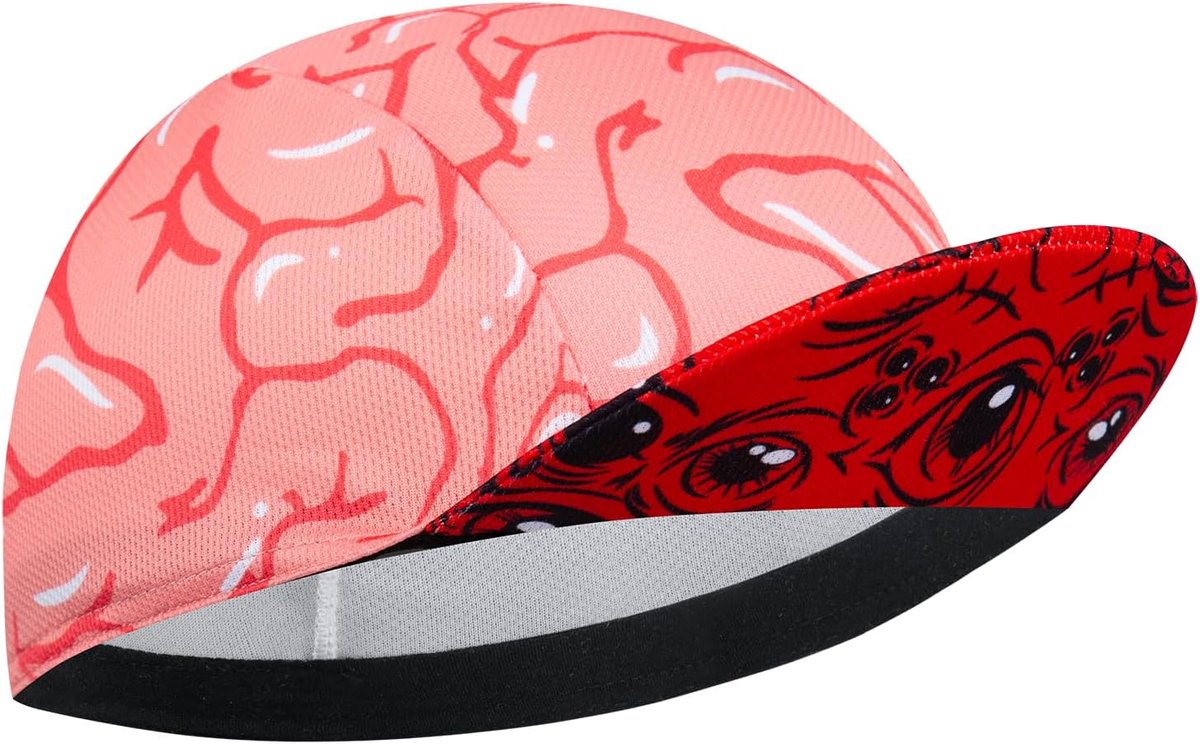 Fietsmuts met zonneklep, lichtgewicht polyester fietsmuts voor dames en heren