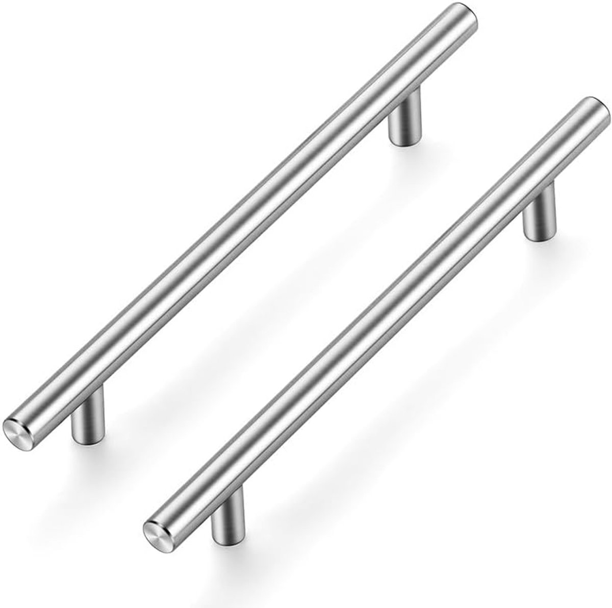Meubelgrepen, voor keukenkasten, 160 mm, gatcentrum, kastgrepen, roestvrij staal, 20 stuks, zilverkleurig