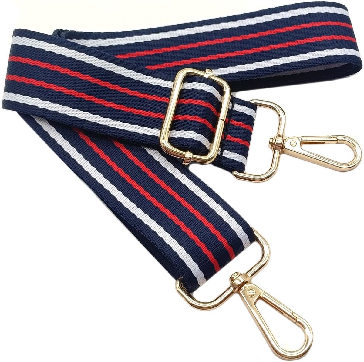Schouderriem voor tassen, geel, tassenriem om te wisselen, 80-130 cm, brede tas met karabijnhaak, goud, draagriem tas voor dames, schoudertas, handtas, 3,8 cm, 1001