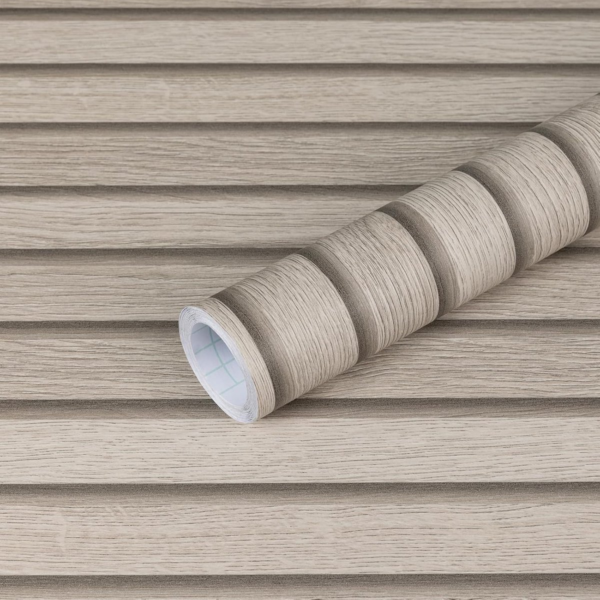 Behang houtlook grijs, houten panelen, muur zelfklevende akoestische panelen, 30 x 200 cm, plakfolie, meubelfolie, matte folie voor meubels, waterdicht behang voor woonkamer