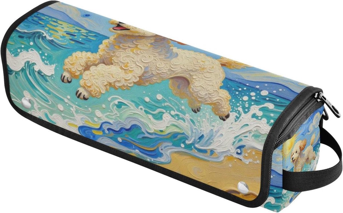 Organizer Haargereedschap - Reistas Krultang - Styling Tools Opbergen - Hittebestendige Mat - 37 cm - Wit