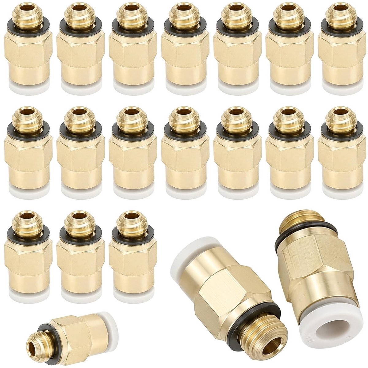 PC4-M6 filamentverbinders 20 stuks - messing - push-to-connect - ideale 3D-printeraccessoires - ShopVlot