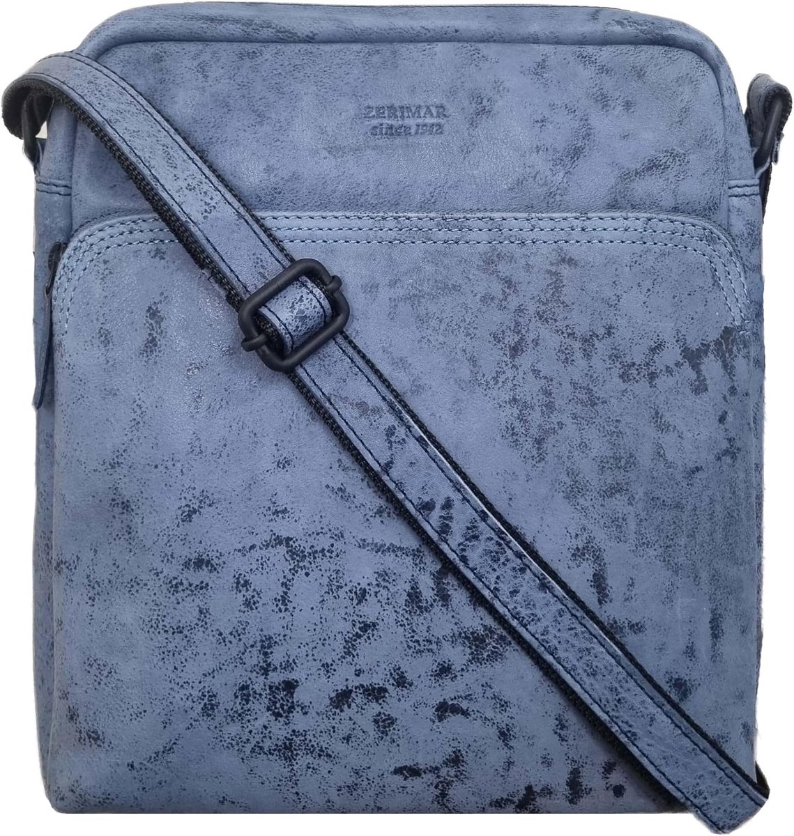 Messenger bag 30 x 25 cm - Echt leer - Unisex met meerdere vakken - Ideaal voor dagelijks gebruik - ShopVlot