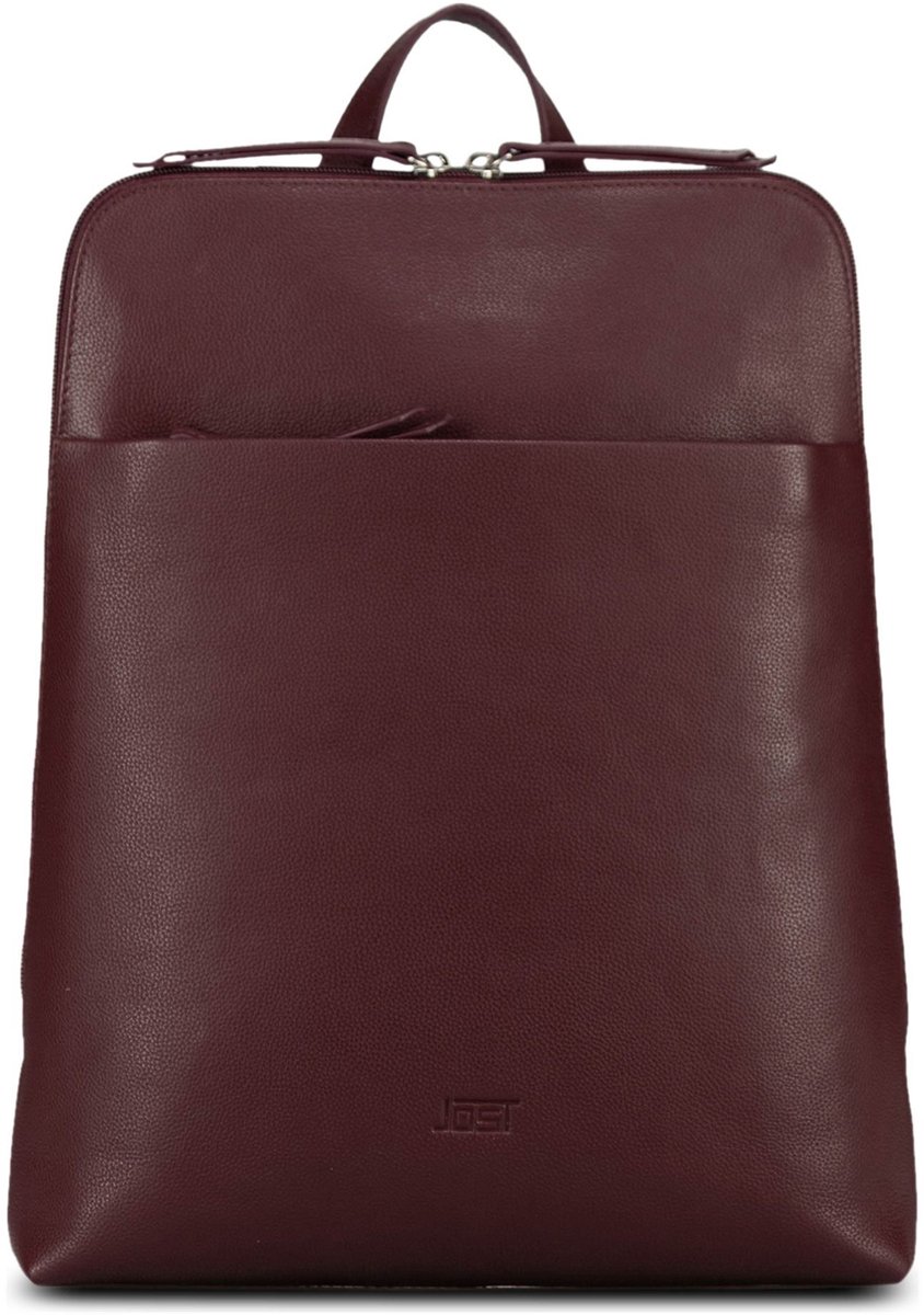 JOST Leren vrijetijdsrugzak rugzak Lysa Backpack Red donkerrood