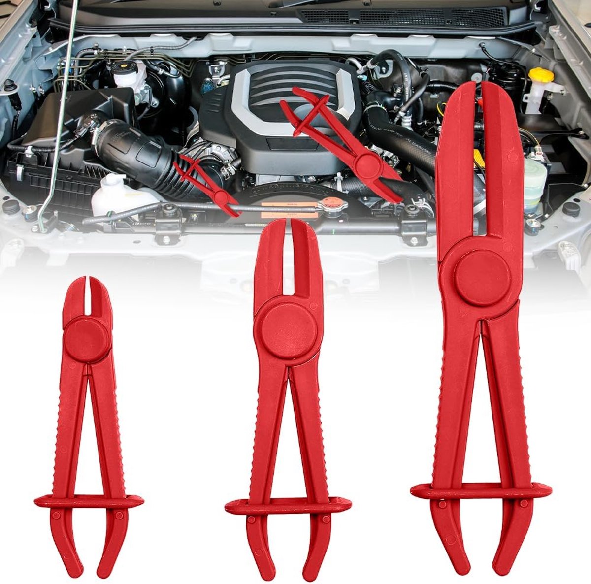 Hose clamp pliers set - 3-delige set - veilige vergrendeling - eenvoudig gebruik zonder lekkage - ShopVlot