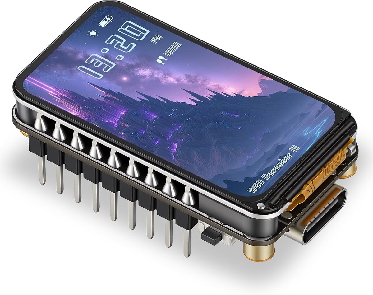 Ontwikkelingsbord ESP32-S3 - 1,47 inch LCD-display - 2,4 GHz Wi-Fi & BLE 5 - ideaal voor IoT-projecten - ShopVlot