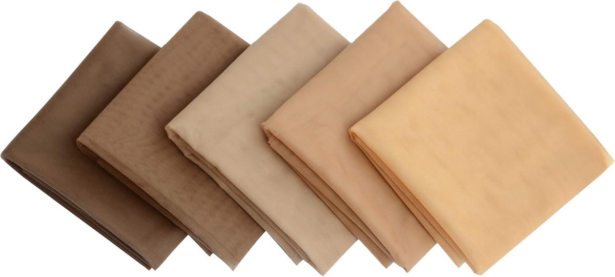 Kant Net voor Pruik - Pruik Maak Net - Pruiken Maken - Zwitserse Kant - 1 Yard - Beige