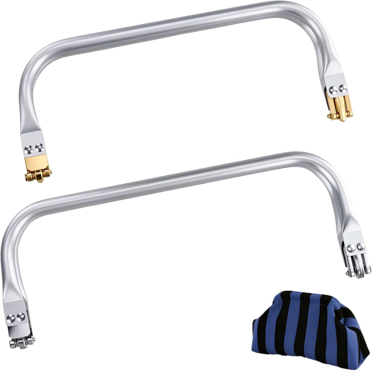 Tassen aluminium 250 x 95 mm en 220 x 90 mm - U-vormige frames - 2 kleuren - Ideaal voor lunchtas of clutch - ShopVlot