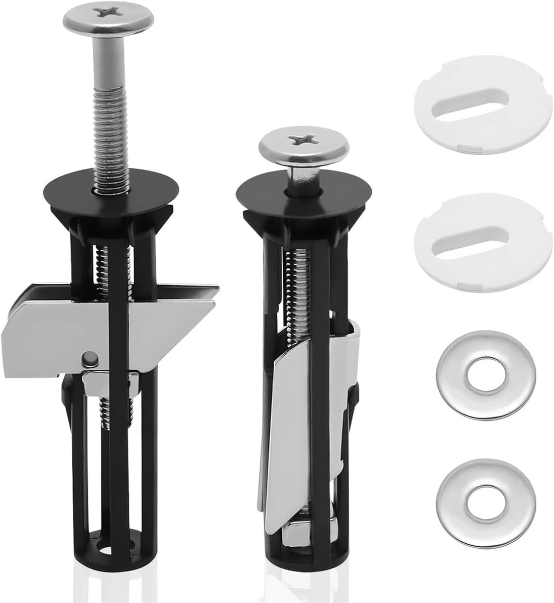 Toiletzitting bevestigingsset 2pcs - Universele toilet zitting schroeven - Robuust kunststof - ShopVlot
