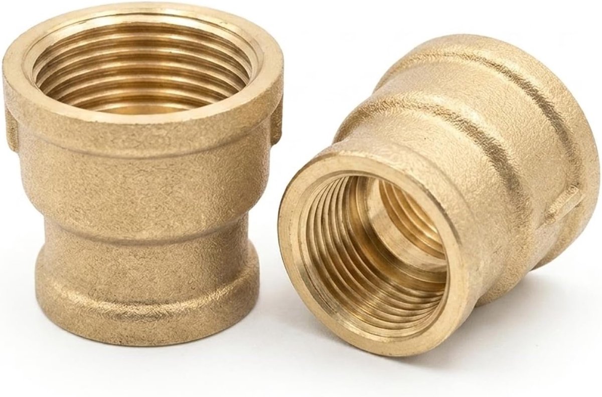 Reducer 3/4 naar 1/2 - Messing - 2 stuks - Ideaal voor waterleidingen - ShopVlot