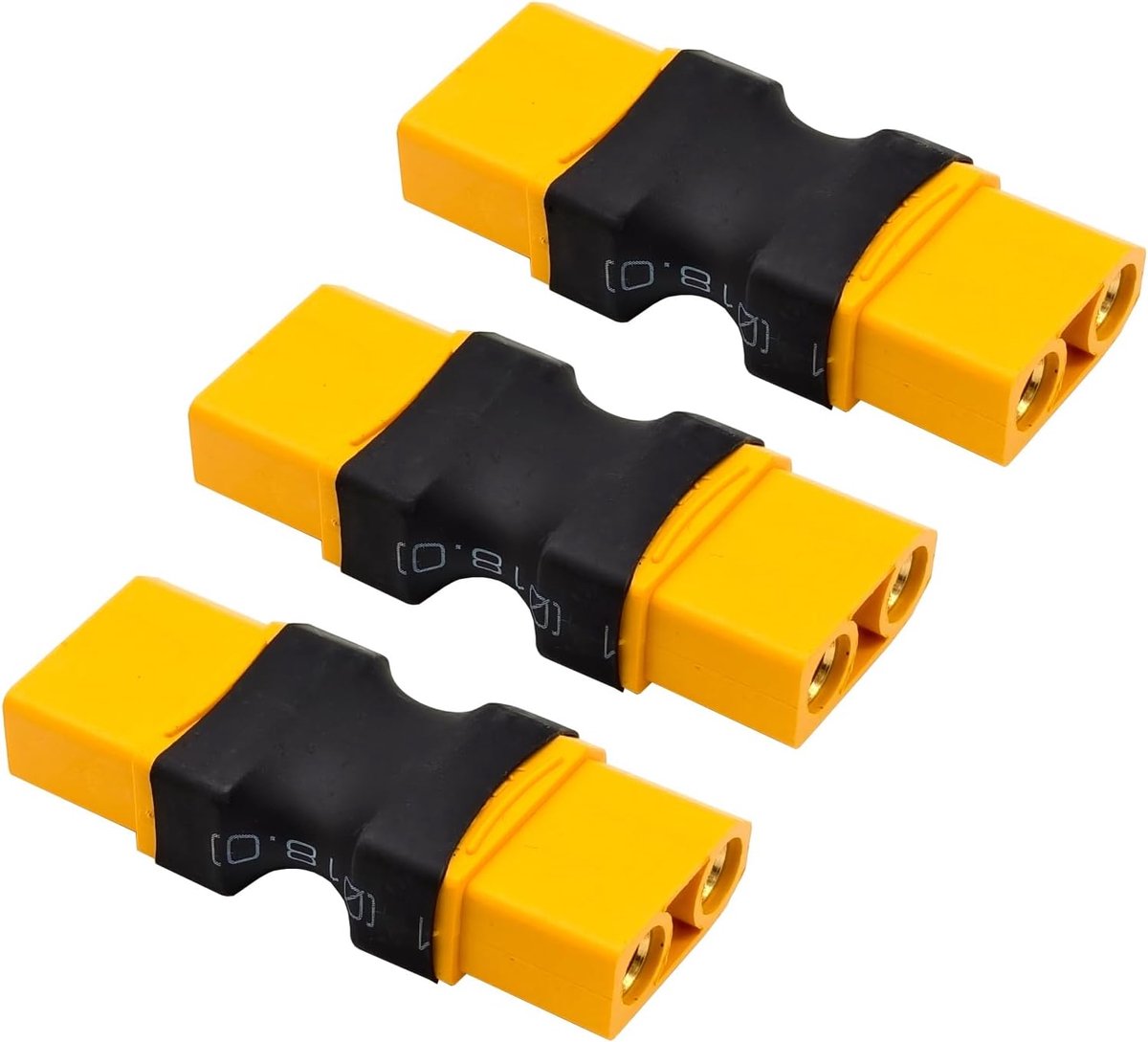 XT90 plug female connector - 3 stuks - lichte adapter - ideaal voor RC voertuigen - ShopVlot