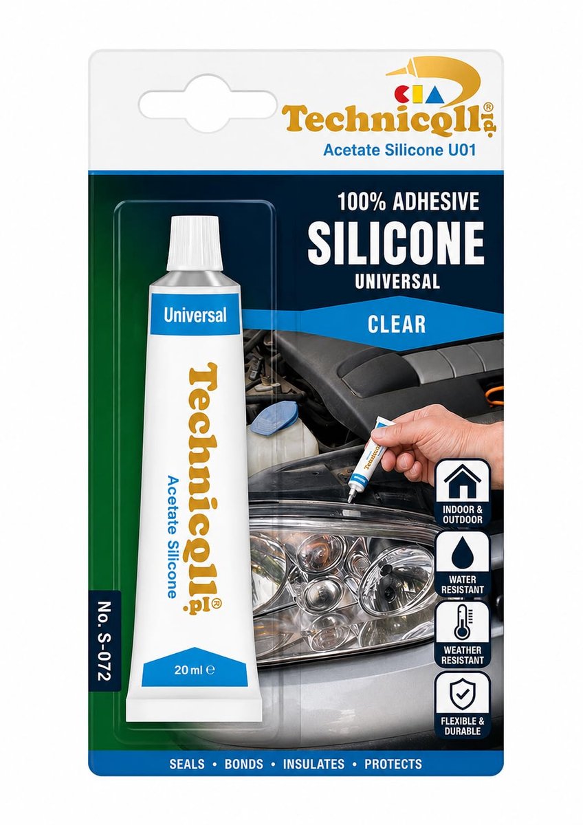Siliconenlijm 20ml - Kleurloos - Universeel en waterbestendig - Perfecte hechting voor diverse oppervlakken - ShopVlot