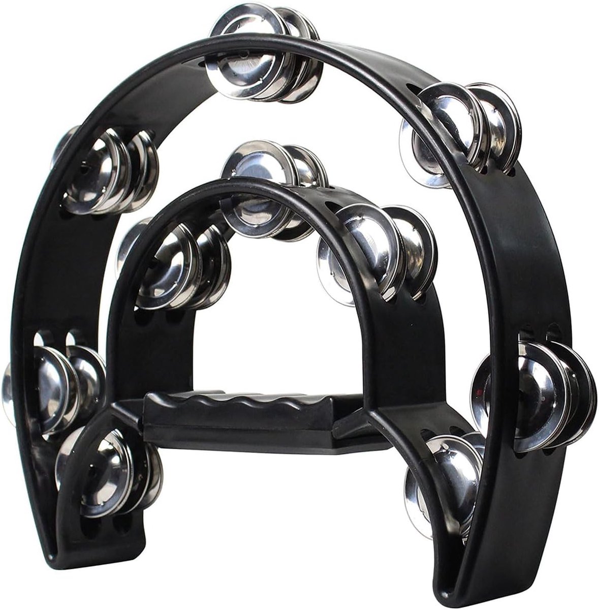 Tambourine 24 cm - Handtamboerijn - 20 paren jingles - Perfect voor dansfeesten en kerkdiensten - ShopVlot