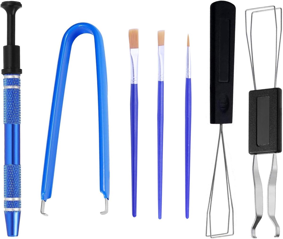 Keycap remover set - 4-delig - inclusief switch puller - ideaal voor keyboard onderhoud - ShopVlot