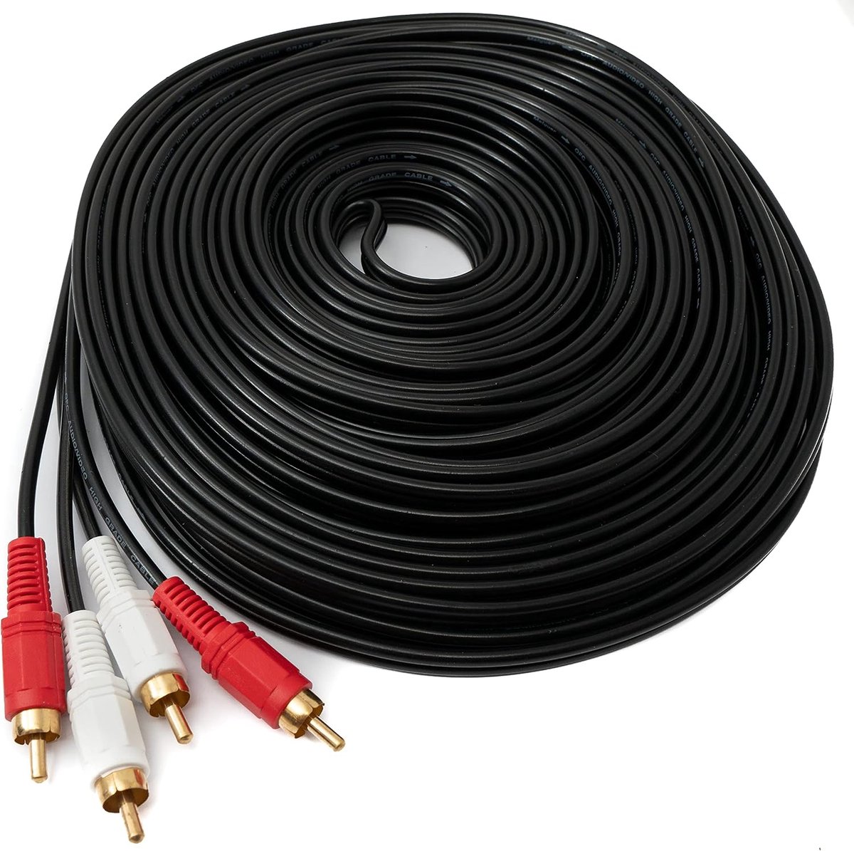 RCA kabel 20m - Plug naar Plug - Stereo AV adapter - Ideaal voor audio-verbindingen - ShopVlot