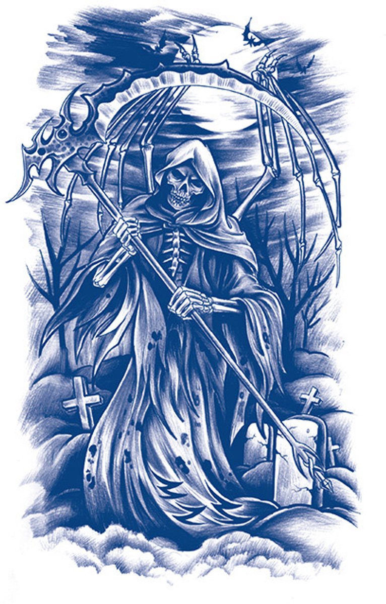 Tijdelijke tattoo Grave Reaper 2 weken