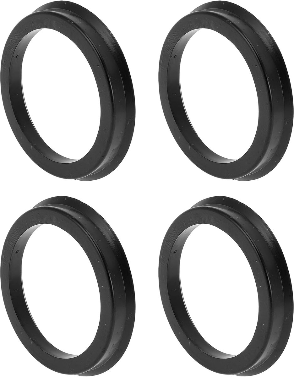 Wiel Hub Centric Ringen 71.1mm tot 57.1mm - Zwart Polycarbonaat - Schokabsorberend - Voor universeel gebruik - ShopVlot