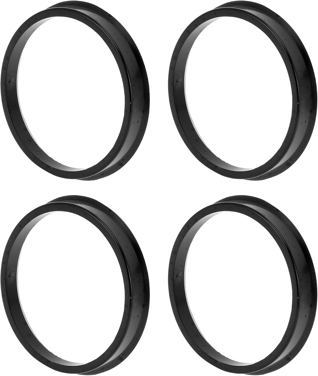 Auto Wiel Hub Centric Ringen 70.1mm tot 63.4mm - Zwart Polycarbonaat - Schokabsorberende Hubrings - ShopVlot