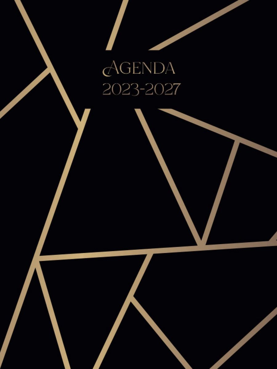 Agenda 2023-2027 - Groot A4 formaat - Verticale maandweergave - Plan je dagelijkse activiteiten - ShopVlot