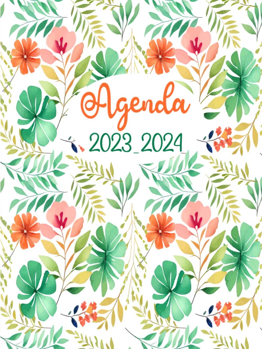 Agenda Semainier 2023-2024 - A4 groot formaat - 2 pagina's per week - ideaal voor overzichtelijke planning - ShopVlot