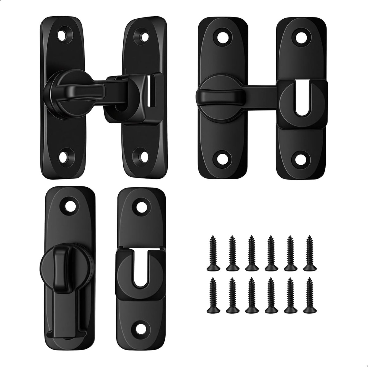 Deurslot 90/180 graden - Aluminium legering - Gemakkelijk te installeren - Veiligheid voor keuken en slaapkamer - ShopVlot