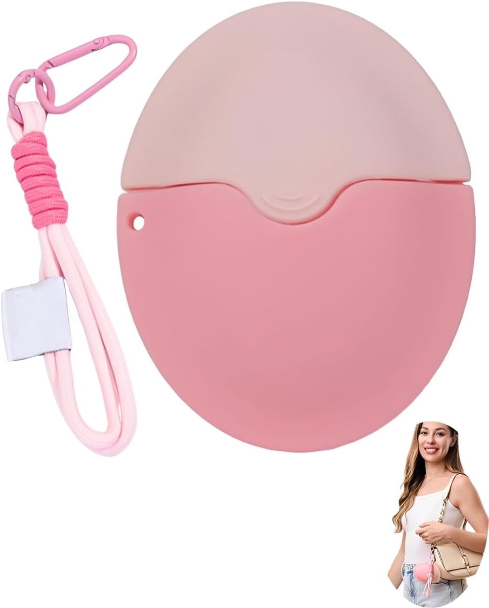 Zonnecrème-applicator - roze - siliconen - hygiënisch aanbrengen zonder vuile vingers - ShopVlot