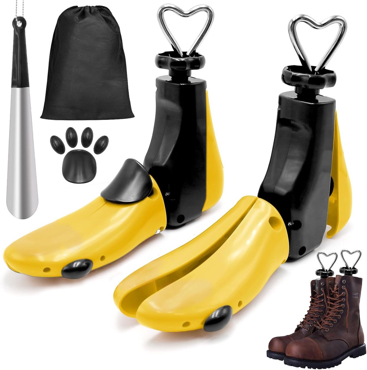 Shoe Stretcher for Men Women 2 Pieces Shoe Wider Shoe Spreader for Too Tight Shoes for Men Women Sneakers Ankle - SnelShoppen