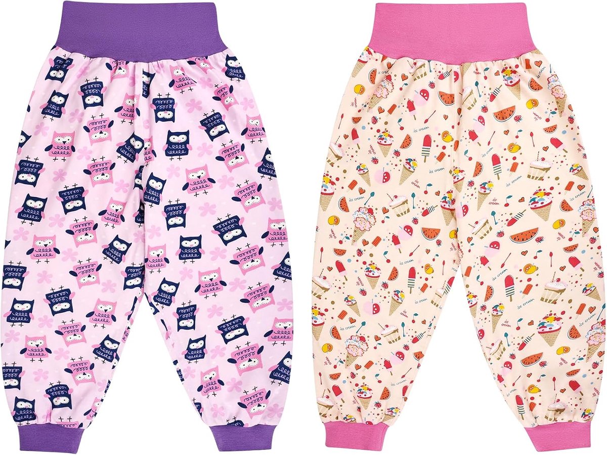 Lange luierspantalon voor kinderen - Hoge taille - 2-delige set - Ideaal voor zindelijkheidstraining - SnelShoppen