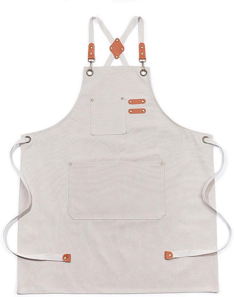 Keuken Schort voor Mannen & Vrouwen - Verstelbaar - Waterdicht - Ideaal voor BBQ - SnelShoppen