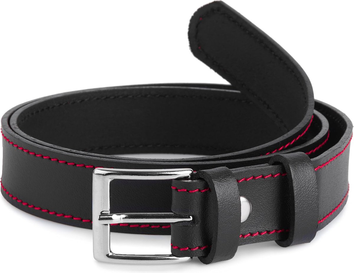 Kindergordel 2.5cm breed - leren riem met klassieke gesp - duurzaam en verstelbaar - ideaal voor dagelijks gebruik - SnelShoppen