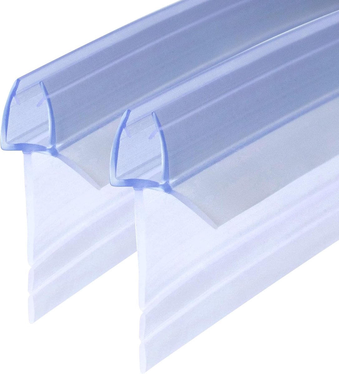 2 x 70 cm reserveafdichting voor 4 mm/5 mm/6 mm douchecabines badkuip met verlengde rubberen lippen glazen deur douchestrip (kan met de hand worden gescheurd) met