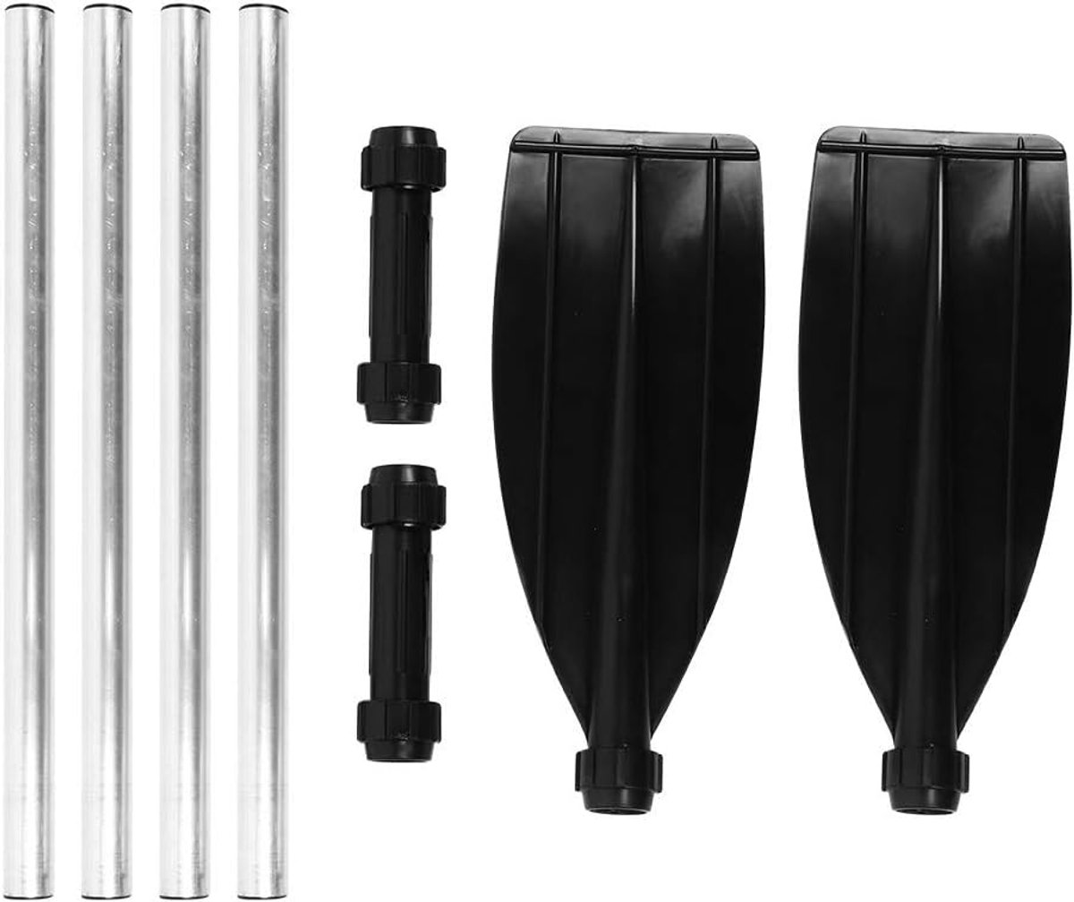Roeispanen, 210 cm/82.7in Afneembare Drijvende Roeispanen Kano Peddels Aluminium Marine Roeispaan Kajakken Apparatuur Dual End Draagbaar voor Boot