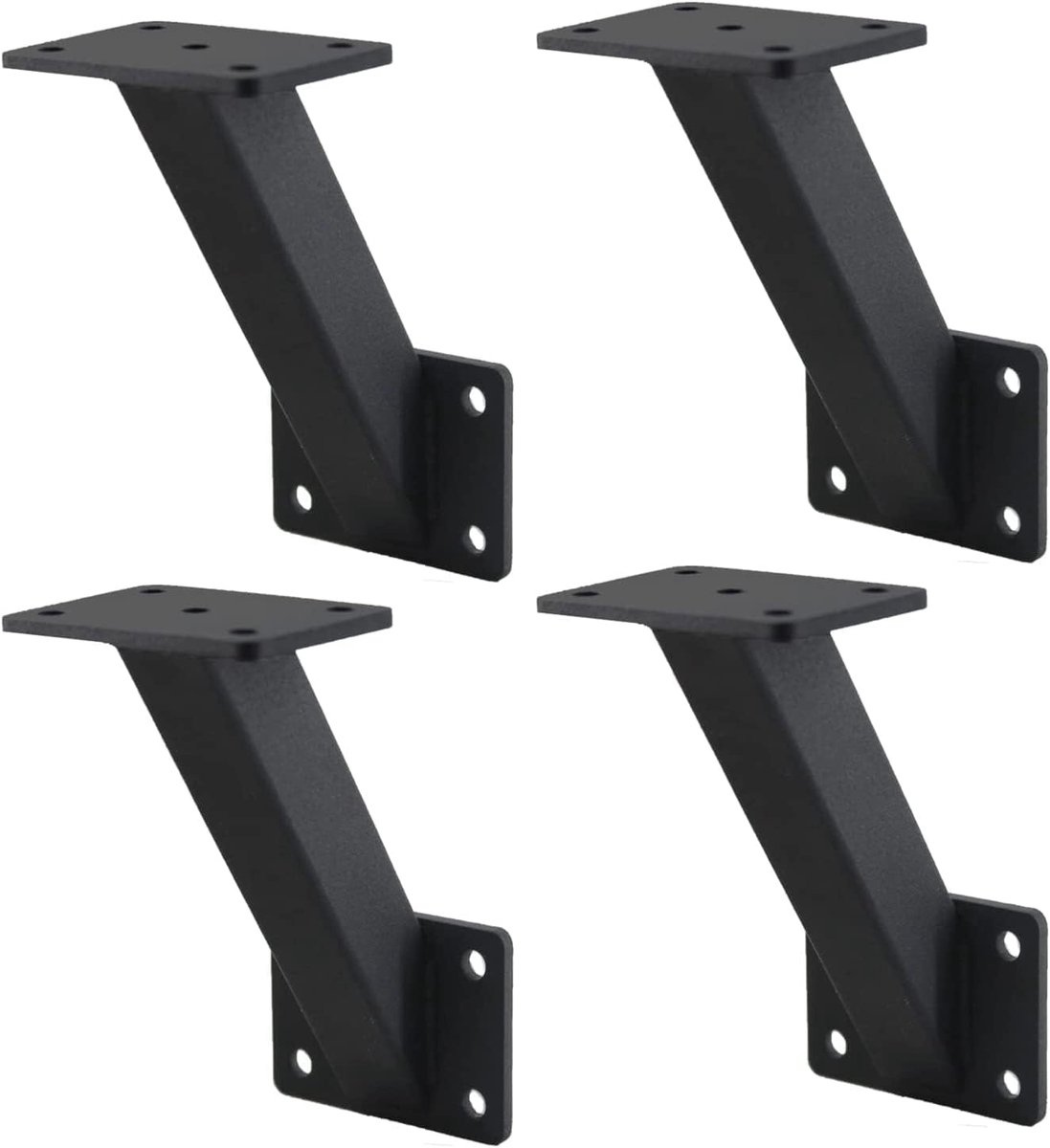 Wandmontage, zwaar belastbaar, staal, metaal, trapleuningen, accessoires, trapondersteuning, doe-het-zelf hardware voor houten balustrades (4)