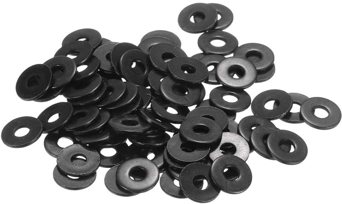 Platte schijven, 8 mm buitendiameter, 304 roestvrij stalen metalen schijven voor schroeven en moeren