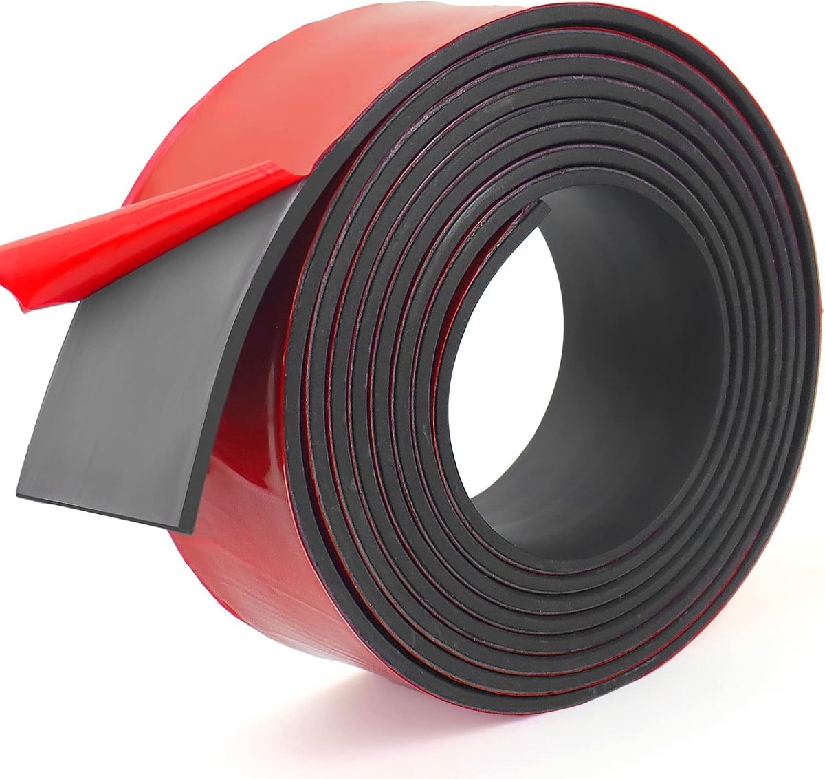 rubberen mat, zelfklevend, antislip, anti-vibratie, rot, 50 mm x 3 mm x 6 m