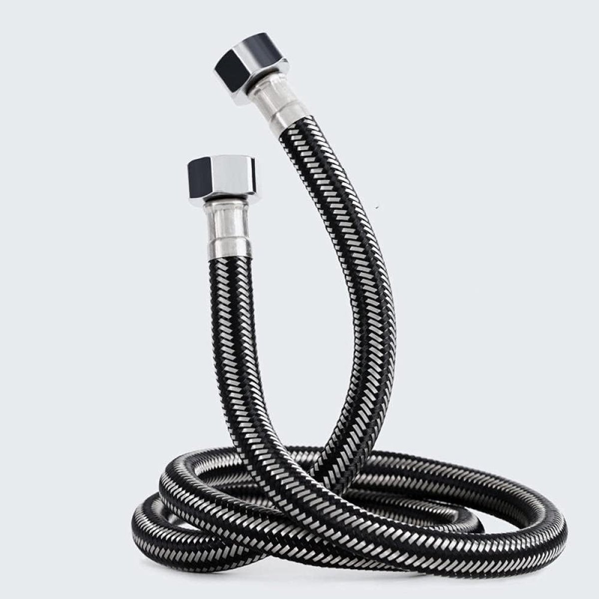 40CM, roestvrijstalen pantserslang voor waterkraan, (G1/2), douche omvlechting flexibele slang, keuken wastafel flexibele slang verlenging, voor waterkraan mengkraan.